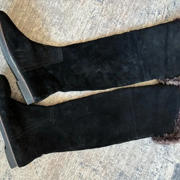 Sam Edelman Suede Orlando Black boots 6 1/2 and 7 - Picture 3 of 6